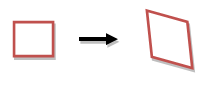 Square skewed vertically