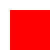 Red square positioned using direct x and y coordinates
