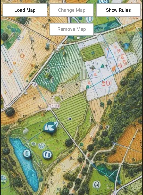 Map loader app with Load Map, Change Map, and Remove Map buttons