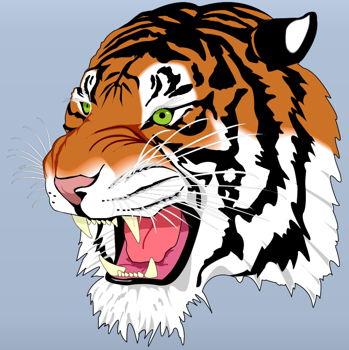 GhostScript tiger rendered with Qt Quick Shapes paths