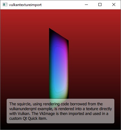 Squircle rendered into a Vulkan texture and displayed in a Qt Quick item