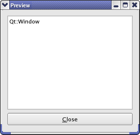 Screenshot of the Preview Window