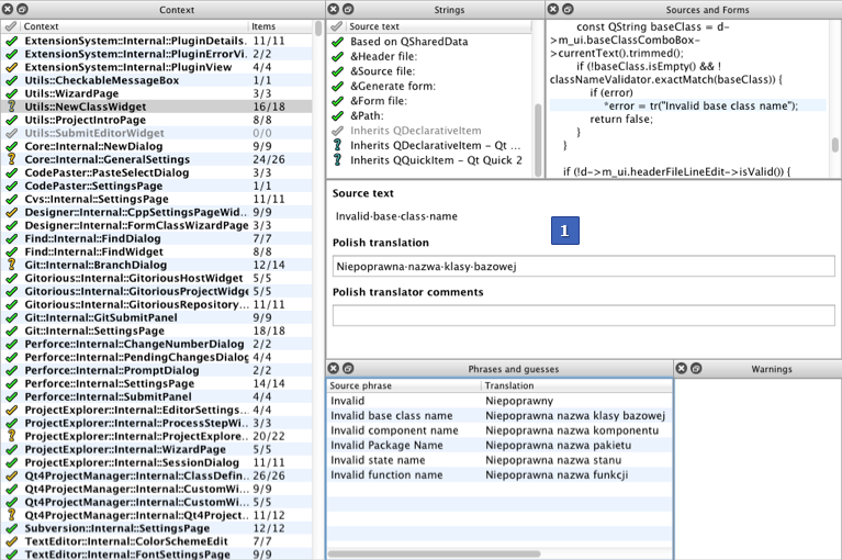 {Qt Linguist UI}
