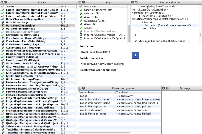 {Qt Linguist UI}。