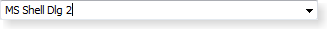 Windows VistaでのQFontComboBoxのスクリーンショット
