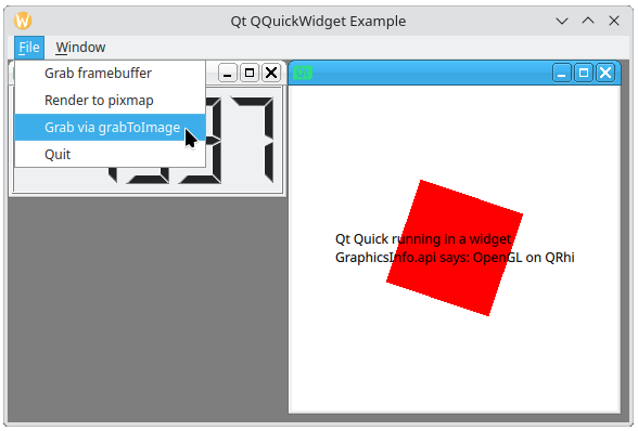 Menü "Datei" mit drei Optionen für die Aufnahme von Bildschirmfotos Menü "Datei" mit drei Optionen für die Aufnahme von Bildschirmfotos