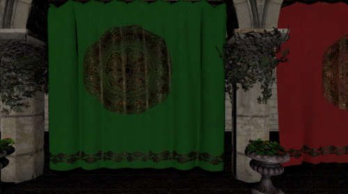 Interior del palacio Sponza con iluminación direccional