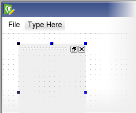 Captura de pantalla que muestra cómo añadir un widget de dock mediante arrastrar y soltar Captura de pantalla que muestra cómo añadir un widget de dock mediante arrastrar y soltar