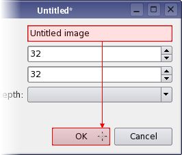 Captura de pantalla que muestra cómo conectar un widget a otro pulsando el botón izquierdo del ratón sobre el widget al que se desea conectar. Captura de pantalla que muestra cómo conectar un widget a otro pulsando el botón izquierdo del ratón sobre el widget al que se desea conectar.