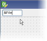 Captura de pantalla que muestra un campo de texto que resulta al pulsar el botón para nombrar el menú