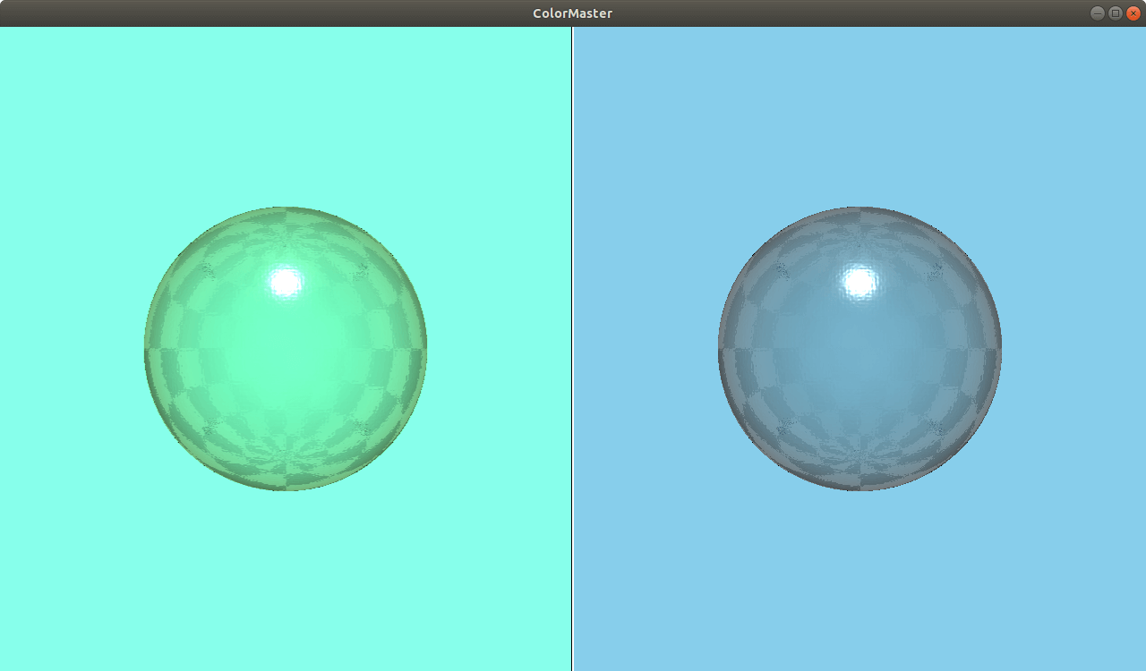 Comparación de escenas con efecto maestro de color Comparación de escenas con efecto maestro de color