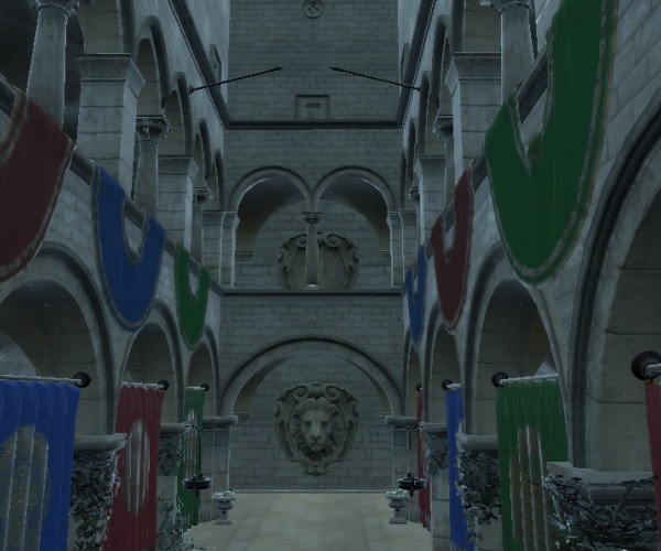 Pasillo de piedra con resplandor utilizando el modo de fusión de luz suave Pasillo de piedra con resplandor utilizando el modo de fusión de luz suave