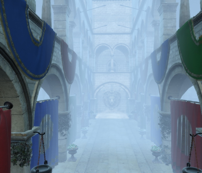 Escena con efecto niebla Escena con efecto niebla