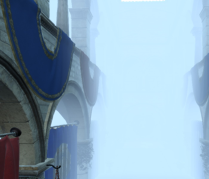 Escena con una densidad de niebla del 95