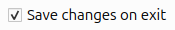 Casilla para la opción de guardar Casilla para la opción de guardar