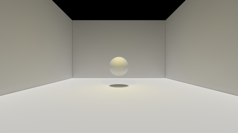 La misma escena con ambas luces ajustadas a totalmente horneadas La misma escena con ambas luces ajustadas a totalmente horneadas