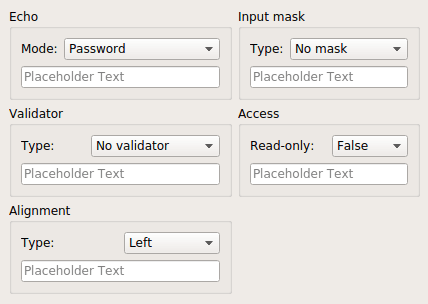 Aplicación con varios tipos y usos de ediciones de línea Aplicación con varios tipos y usos de ediciones de línea