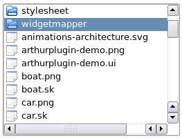 Directorio que muestra su contenido en forma de lista