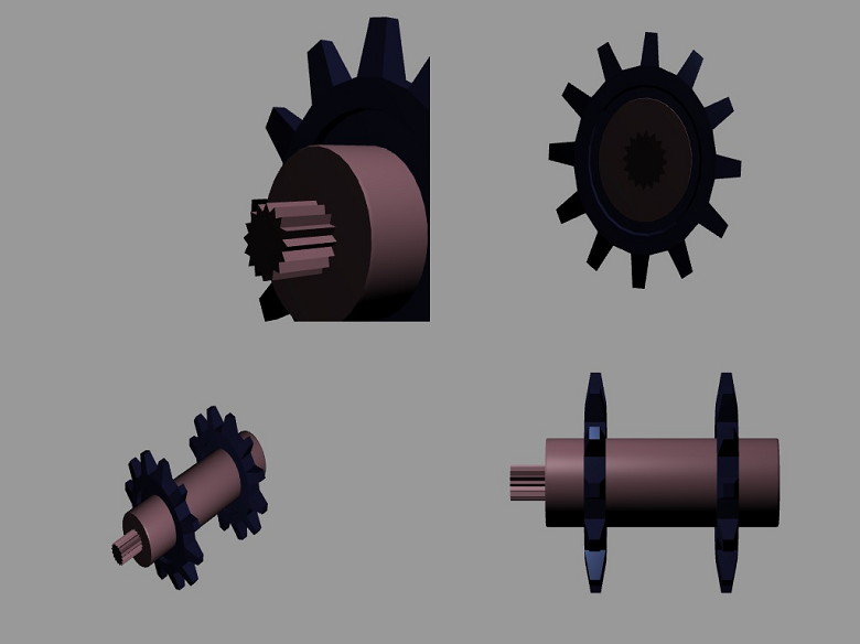 Ilustración que muestra un objeto 3d en diferentes ángulos Ilustración que muestra un objeto 3d en diferentes ángulos