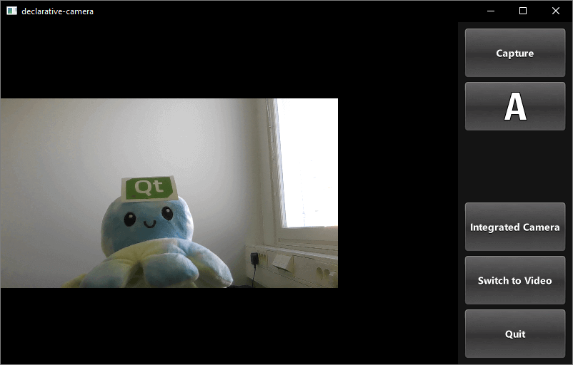 Aplicación de cámara en modo horizontal con vista previa en directo y controles de captura Aplicación de cámara en modo horizontal con vista previa en directo y controles de captura