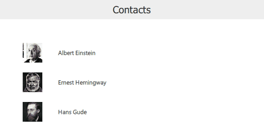 La barra de herramientas impide que el contenido de la lista se desplace por encima de la cabecera