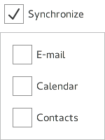 Cuadro de grupo controlable con casilla de verificación en el título