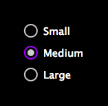 Mandos de estilo universal con acento violeta personalizado Mandos de estilo universal con acento violeta personalizado