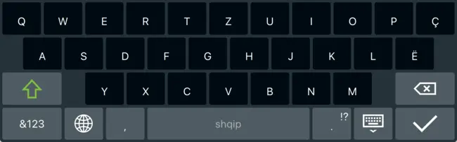 Captura de pantalla del diseño albanés Captura de pantalla del diseño albanés