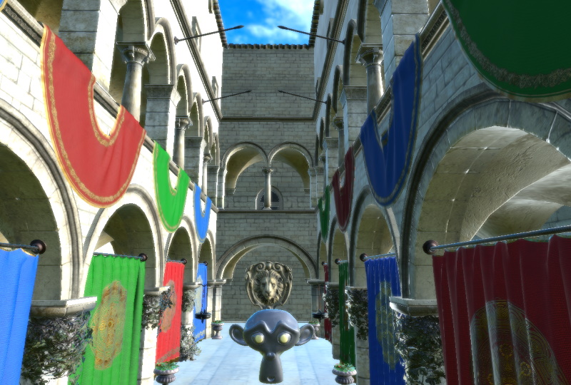 Escena con sonda luminosa Escena con sonda luminosa