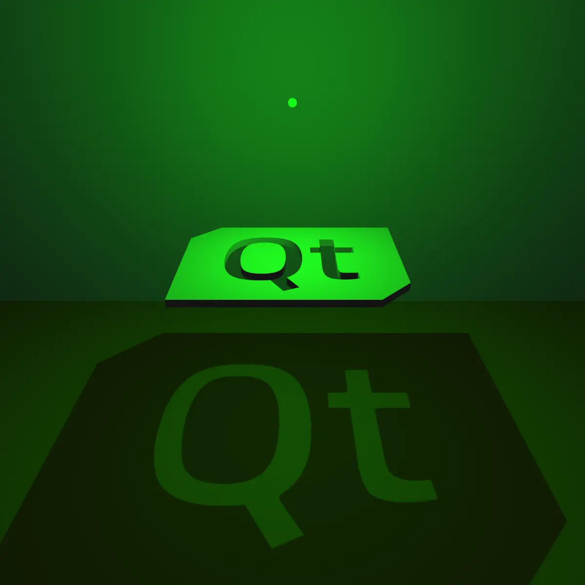 Escena con luz puntual proyectando sombras