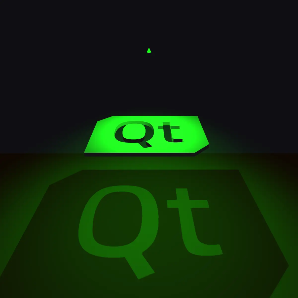 Escena con luz puntual proyectando sombras