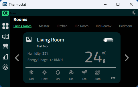 Tema Dark UI en la pantalla vertical del móvil