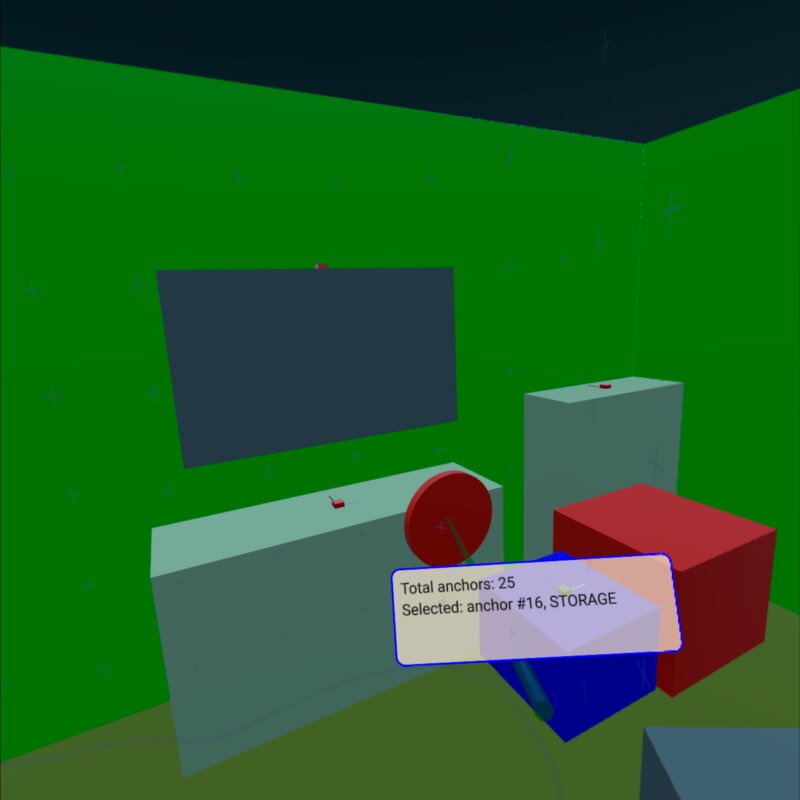 Cajas de colores con etiqueta que muestra la información de anclaje Cajas de colores con etiqueta que muestra la información de anclaje