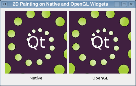 Capture d'écran montrant une comparaison d'une image entre Native et OpenGL Capture d'écran montrant une comparaison d'une image entre Native et OpenGL