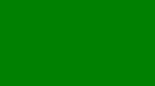 Vue 3D du vide sur fond vert