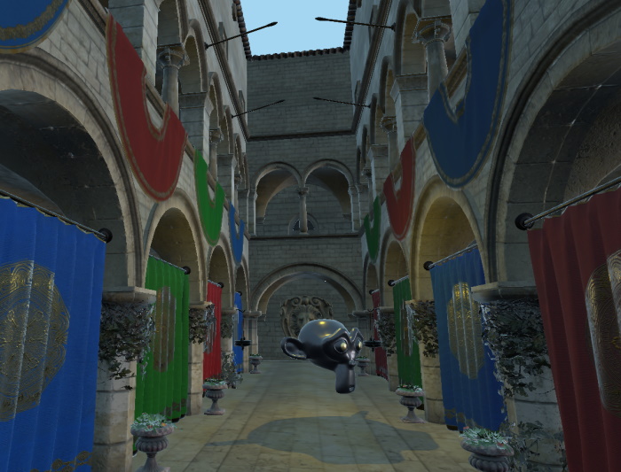 Le palais de Sponza avec un éclairage basé sur l'image