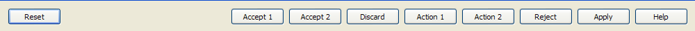 Plusieurs boutons utilisant la disposition horizontale WinLayout