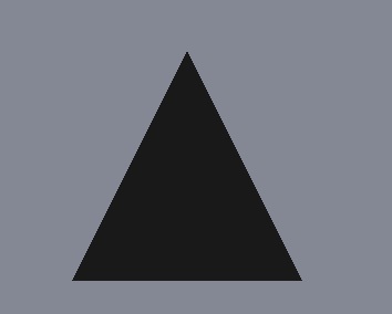 Triangle noir sur fond gris indiquant une géométrie personnalisée