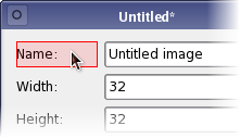 Capture d'écran montrant un widget d'une mise en page en surbrillance Capture d'écran montrant un widget d'une mise en page en surbrillance
