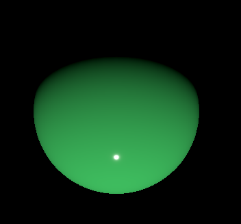 Cercle vert avec ombrage indiquant un feu directionnel tourné