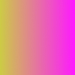 Dégradé horizontal du jaune au magenta en passant par le rose