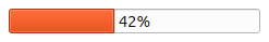 La barre de progression indique 42 %.