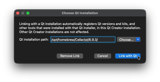 Choisir un kit Qt lié dans Qt Creator Choisir un kit Qt lié dans Qt Creator