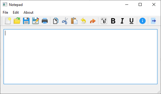 Application Notepad