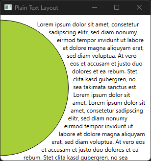 Capture d'écran d'un texte qui circule autour d'un cercle. Capture d'écran d'un texte qui circule autour d'un cercle.