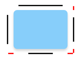 Diagramme montrant les lignes d'insertion de 9 patchs pour l'ombre portée Diagramme montrant les lignes d'insertion de 9 patchs pour l'ombre portée
