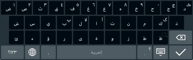Capture d'écran de la présentation en arabe