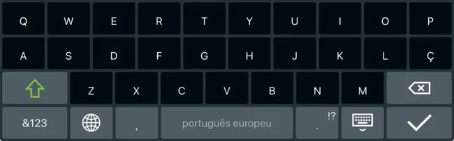 Capture d'écran de la mise en page portugaise