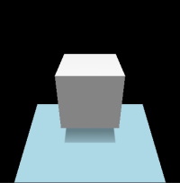 Cube blanc avec fragment shader vide