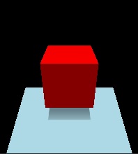 Cube rouge avec couleur de base personnalisée